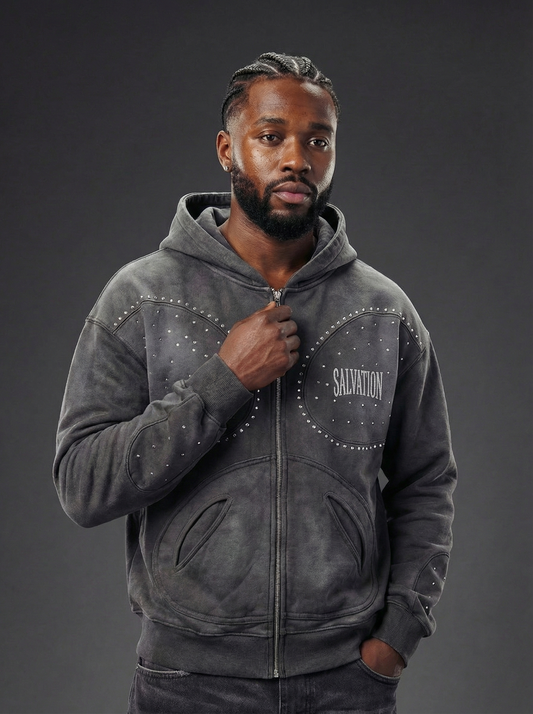 Gray Salvation Hoodie